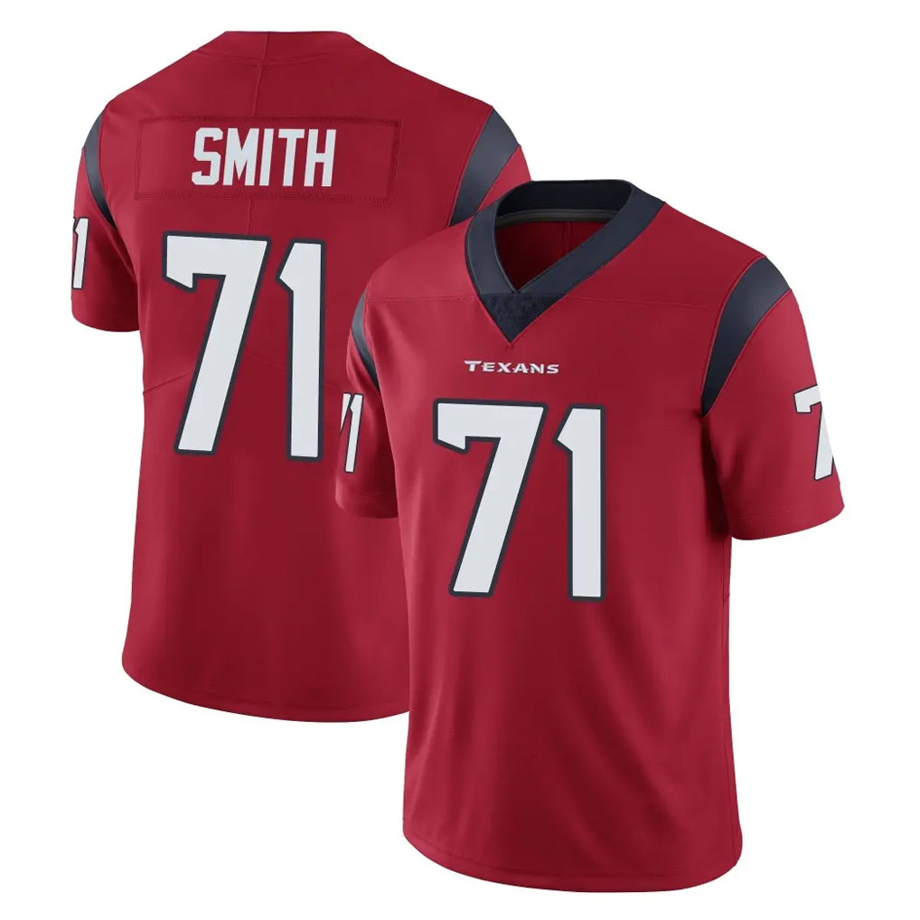 H.Texans #71 Braden Smith Player Red Limited Vapor Untouchable Home Game CAdoa Stitched Jerseys