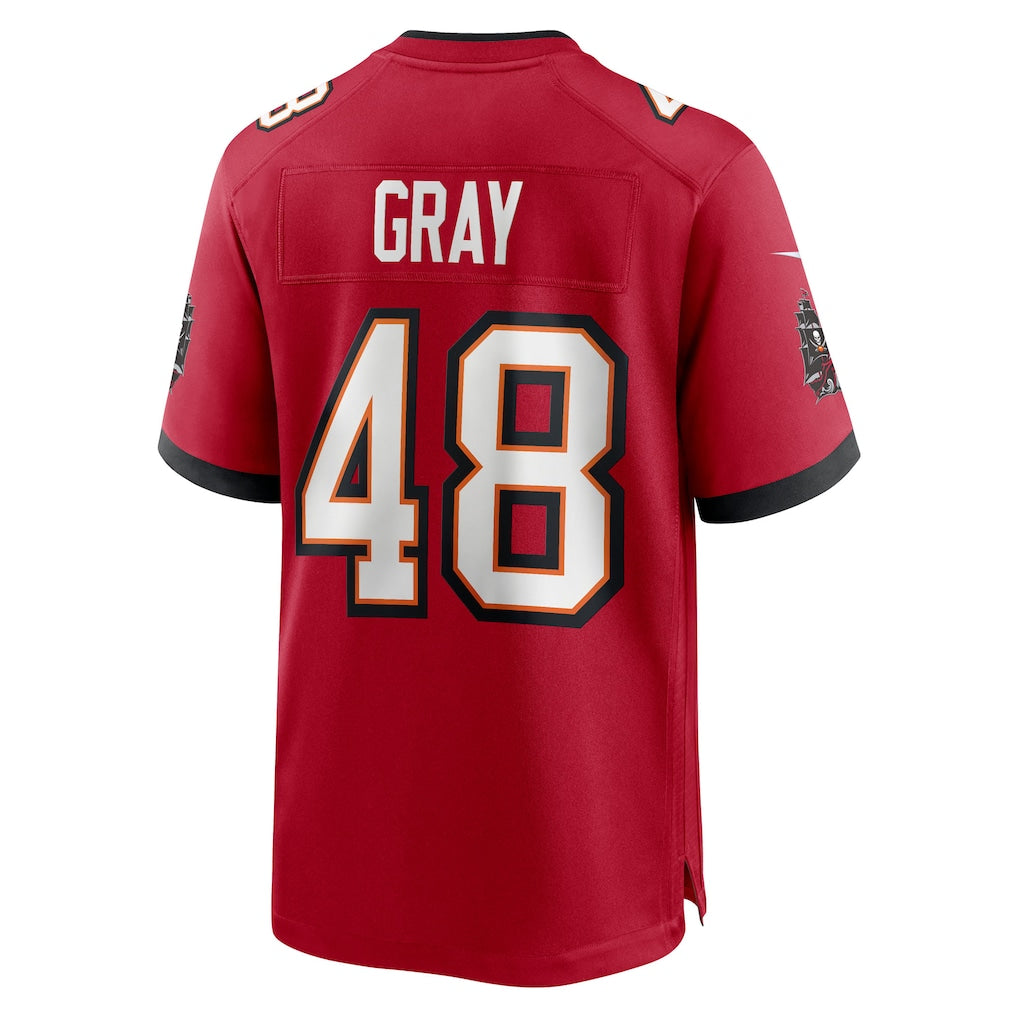 CAdoa TB.Buccaneers #48 JT Gray Red Team Game Jersey