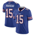 B.Bills #15 Greg Rousseau Player Royal Vapor Untouchable Limited CAdoa Stitched Jerseys