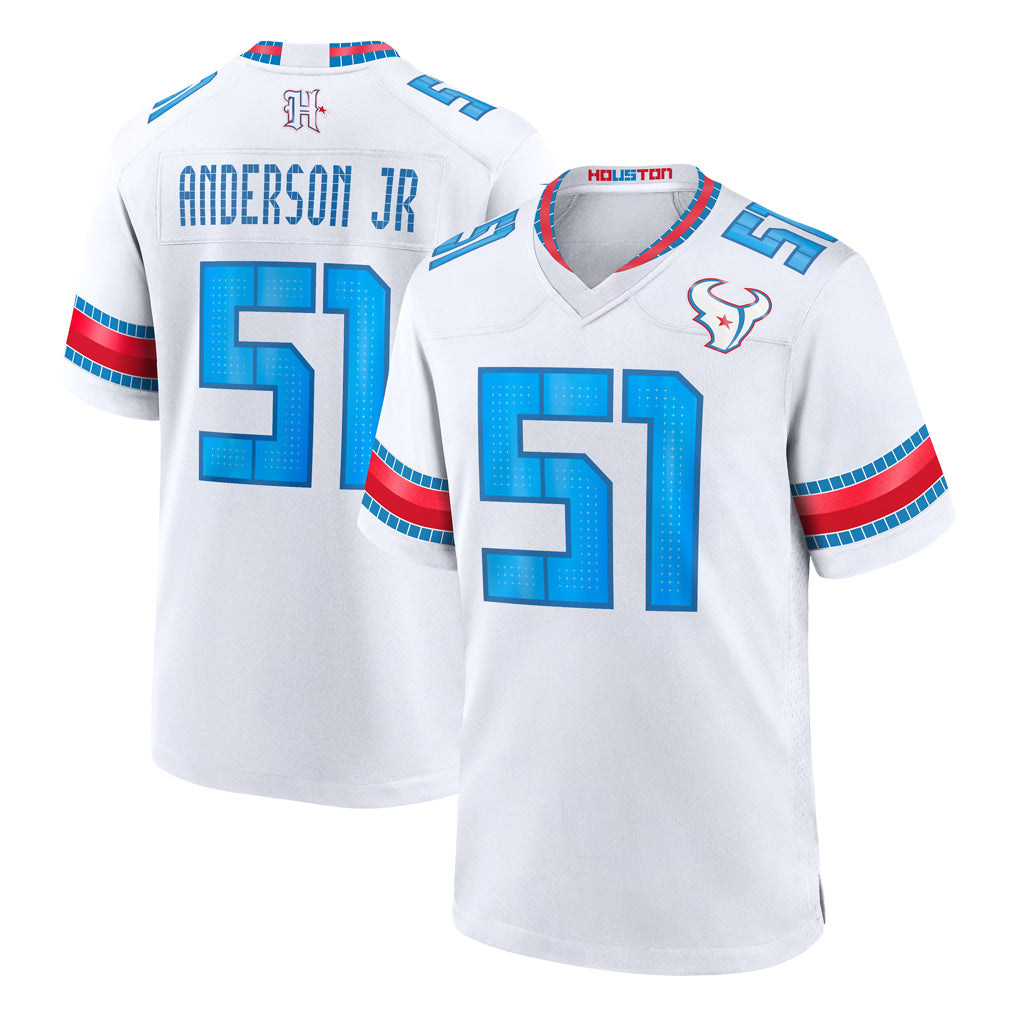 H.Texans #51 Will Anderson Jr. Player Whtie 2026 Rivalries Vapor Home Game CAdoa Stitched jerseys