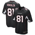 A.Cardinals #81 Travis Vokolek Player Black Game beagls Stitched Jerseys