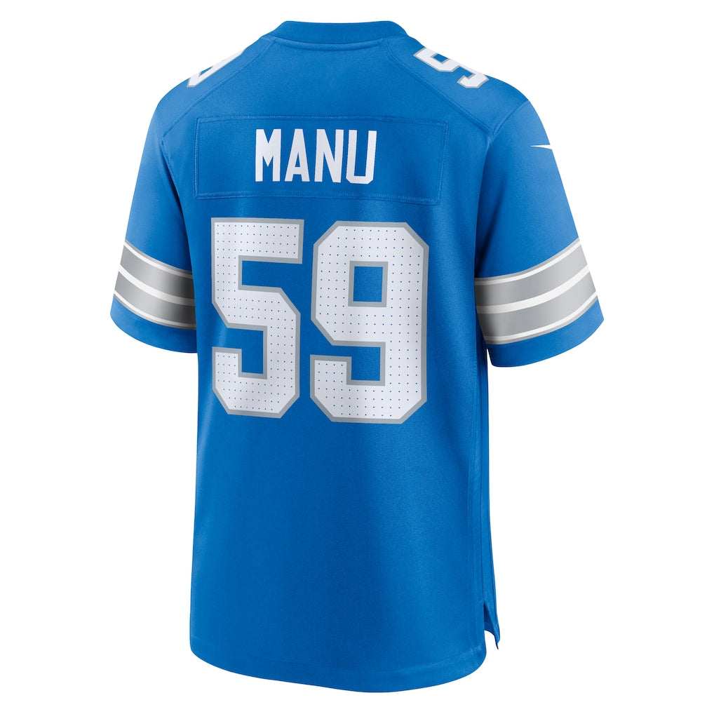 CAdoa D.Lions #59 Giovanni Manu Blue Team Game Jersey