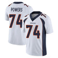 D.Broncos #74 Ben Powers Player White Vapor Untouchable Limited Home Game CAdoa Stitched Jerseys