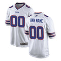 Custom B.Bills White Home Game Any Name & Numbers CAdoa Stitched Jerseys