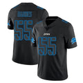 D.Lions #55 Derrick Barnes Player Black Impact Limited Home Game CAdoa Stitched Jerseys