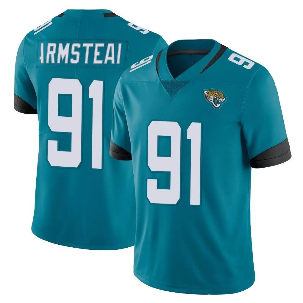 J.Jaguars #91 Arik Armstead Player Teal Vapor Untouchable Limited Home Game CAdoa Stitched Jerseys