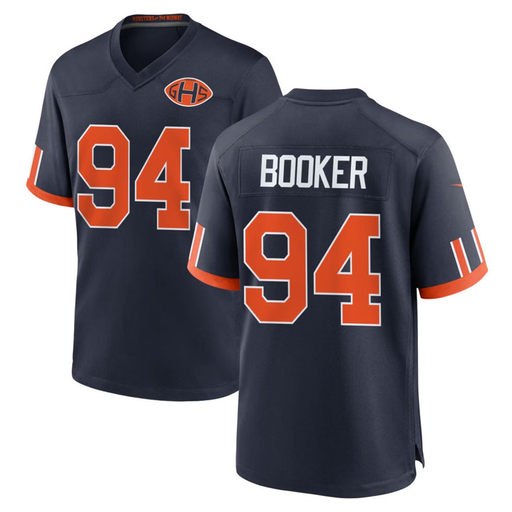 C.Bears #94 Austin Booker Player Navy 2026 Rivalries Collection Home Game CAdoa Stitched Jerseys