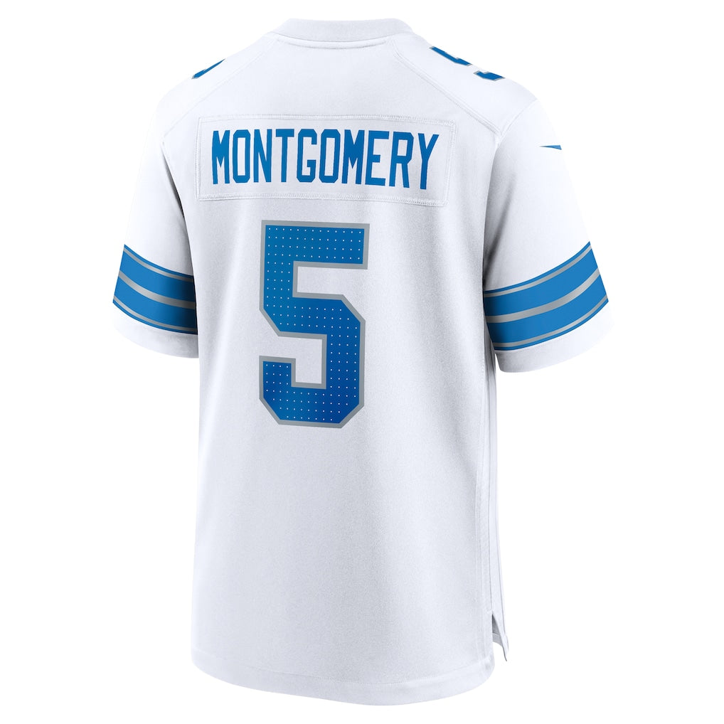 CAdoa D.Lions #5 David Montgomery White Game Jersey