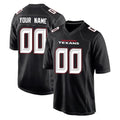 Custom H.Texans Carbon Black Fashion Home Game Any Name & Numbers CAdoa Stitched Jerseys