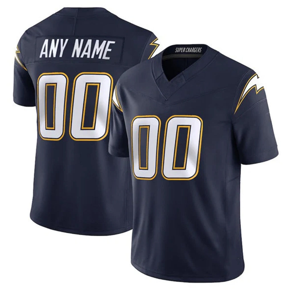 Custom LA.Chargers Navy Vapor F.U.S.E. Limited Home Game Any Name & Numbers CAdoa Stitched Jerseys