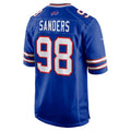 CAdoa B.Bills #98 T.J. Sanders Royal Team Game Jersey