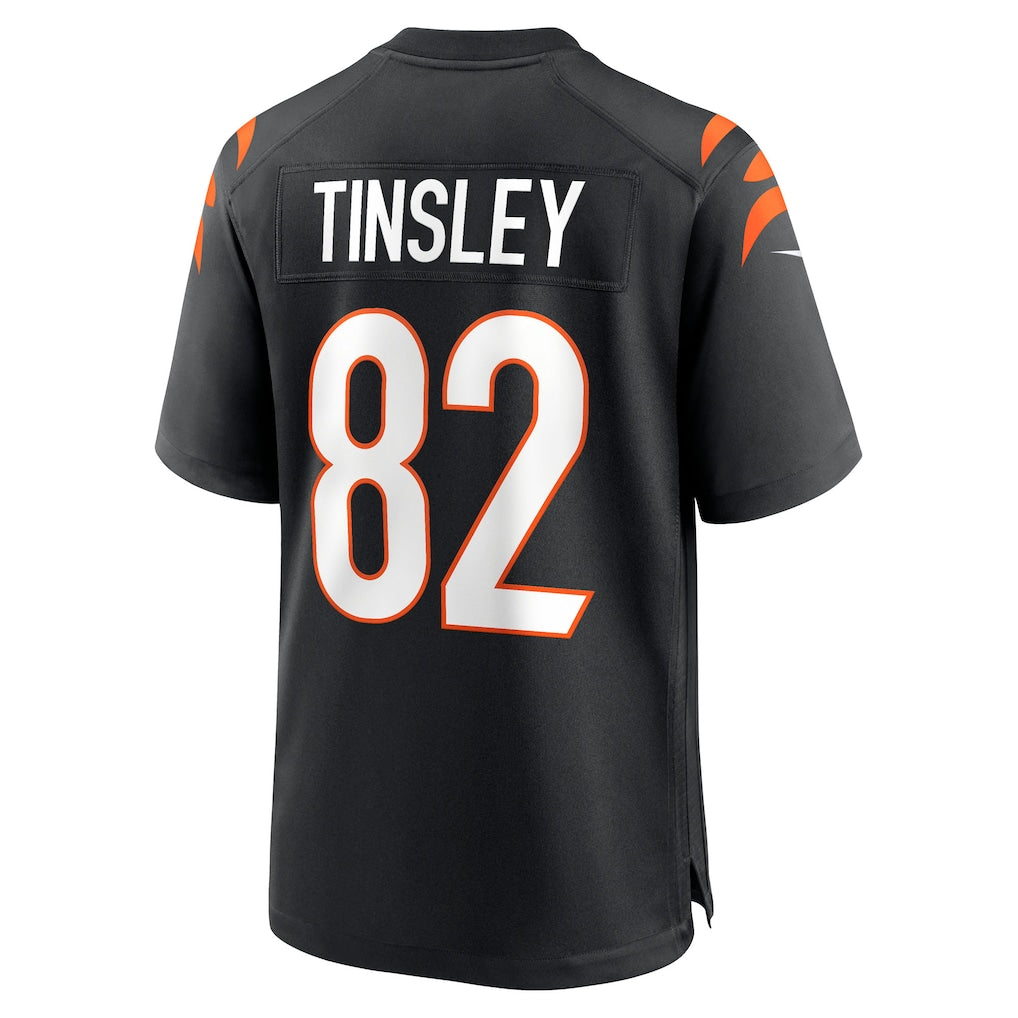 CAdoa C.Bengals #82 Mitchell Tinsley Black Team Game Jersey