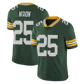 GB.Packers #25 Keisean Nixon Player Green Vapor Untouchable Limited Home Game CAdoa Stitched Jerseys