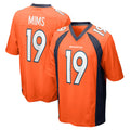 D.Broncos #19 Marvin Mims Jr. Player Orange Color Home Game CAdoa Stitched Jerseys