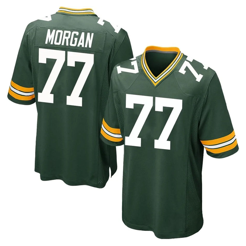 GB.Packers #77 Jordan Morgan Player Green Home Game CAdoa Stitched Jerseys