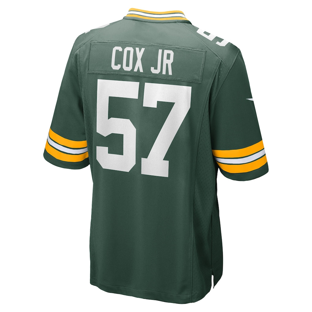 CAdoa GB.Packers #57 Brenton Cox Jr. Green Game Jersey