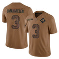 C.Panthers #3 Princely Umanmielen Player Brown Salute to Service Limited CAdoa Stitched Jerseys