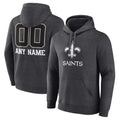 Custom NO.Saints Gray Pullover Hoodies Limited Any Name & Numbers  CAdoa Stitched Jerseys