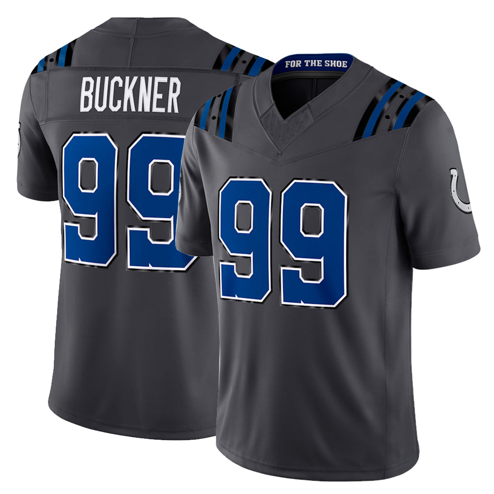 IN.Colts #99 DeForest Buckner Player Anthracite Limited 2026 Rivalries Collection Home Game CAdoa Stitched Jerseys