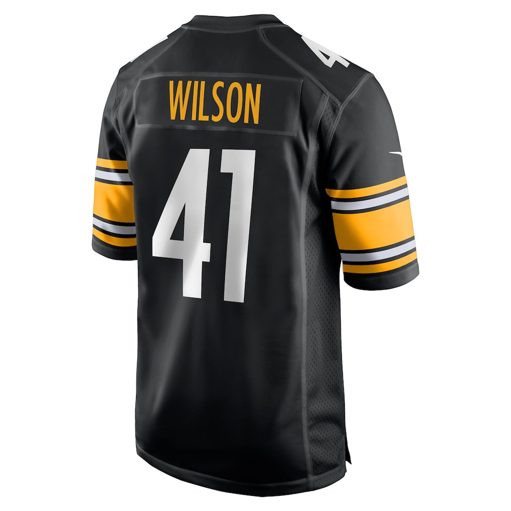 CAdoa P.Steelers #41 Payton Wilson Black Game Jersey