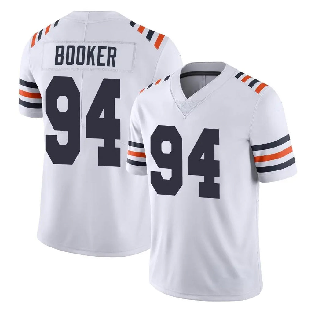 C.Bears #94 Austin Booker Player White Classic Vapor Limited Home Game CAdoa Stitched Jerseys
