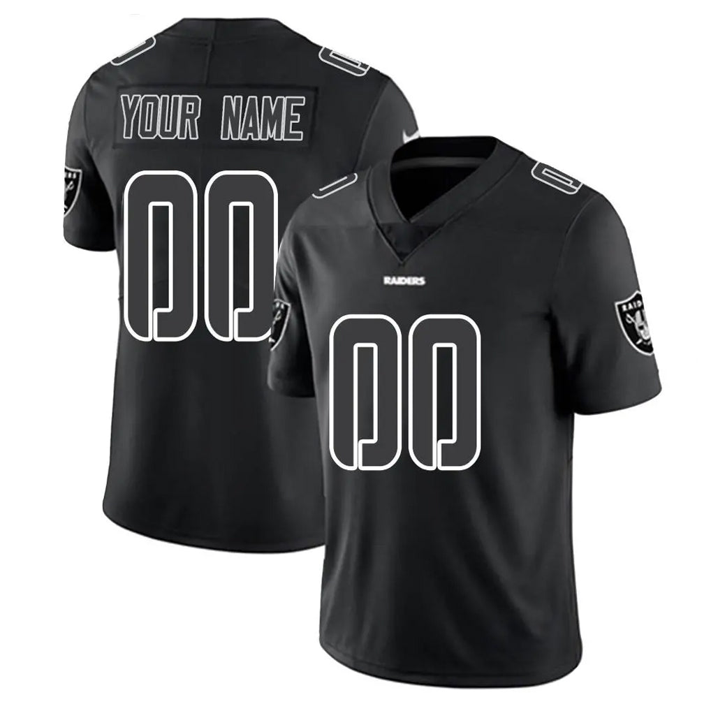 Custom LV.Raiders Black Limited Black Impact Home Game Any Name & Numbers CAdoa Stitched Jerseys