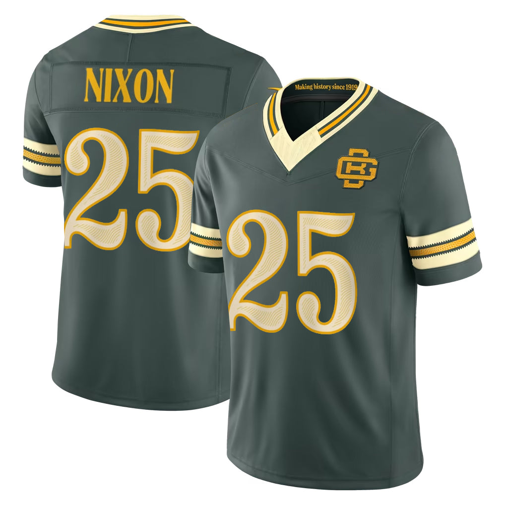 GB.Packers #25 Keisean Nixon Player Green Limited 2026 Rivalries Collection Home Game CAdoa Stitched Jerseys