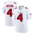 A.Falcons #4 Jahan Dotson Player White Team Color Home Game CAdoa Stitched Jerseys