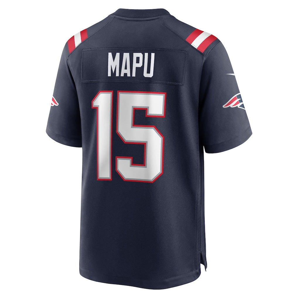 CAdoa NE.Patriots #15 Marte Mapu Navy Game Retired Player Jersey