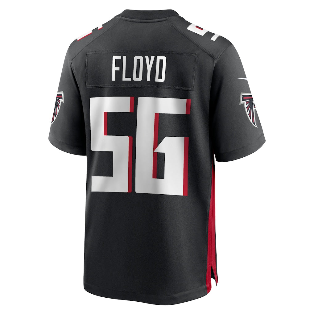 CAdoa A.Falcons #56 Leonard Floyd Black Team Game Jersey