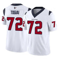 H.Texans #72 Tommy Togiai Player White Limited Vapor F.U.S.E. Home Game CAdoa Stitched Jerseys