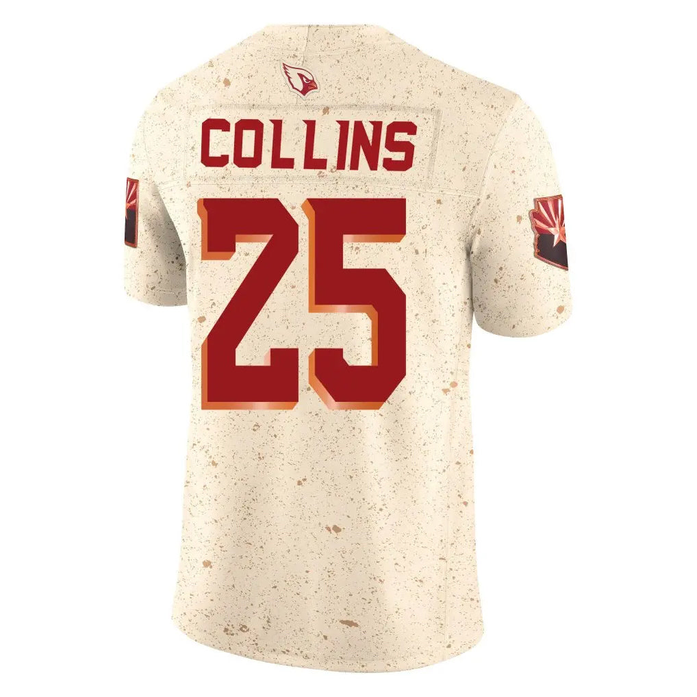 A.Cardinals #25 Zaven Collins Player Cream Rivalries Collection Vapor Limited Home Game beagls Stitched Jerseys