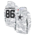 D.Cowboys #86 Luke Schoonmaker Player Arctic Camo Salute to Service Hoodies Limited Game CAdoa Stitched Jerseys