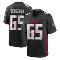 A.Falcons #65 Matthew Bergeron Player Black Home Game CAdoa Stitched Jerseys