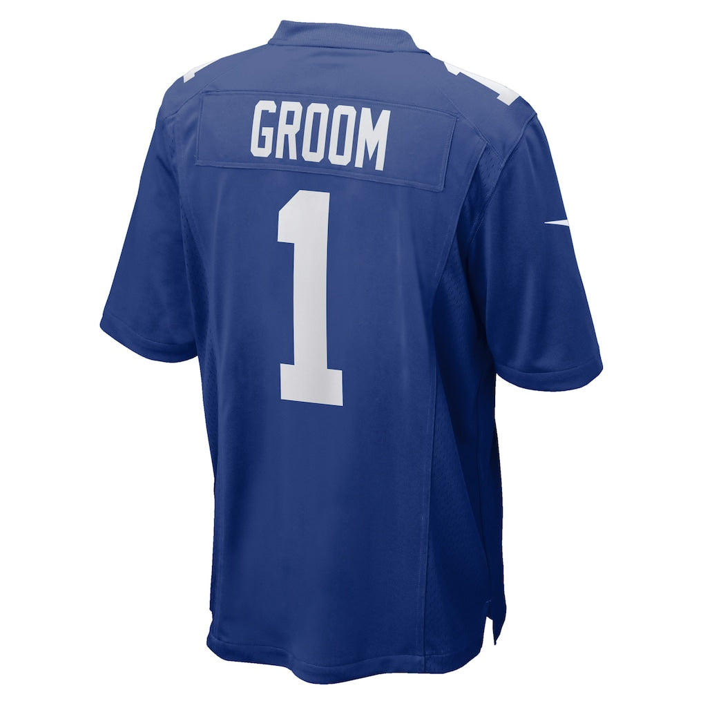 CAdoa NY.Giants #1 Groom Royal Game Jersey