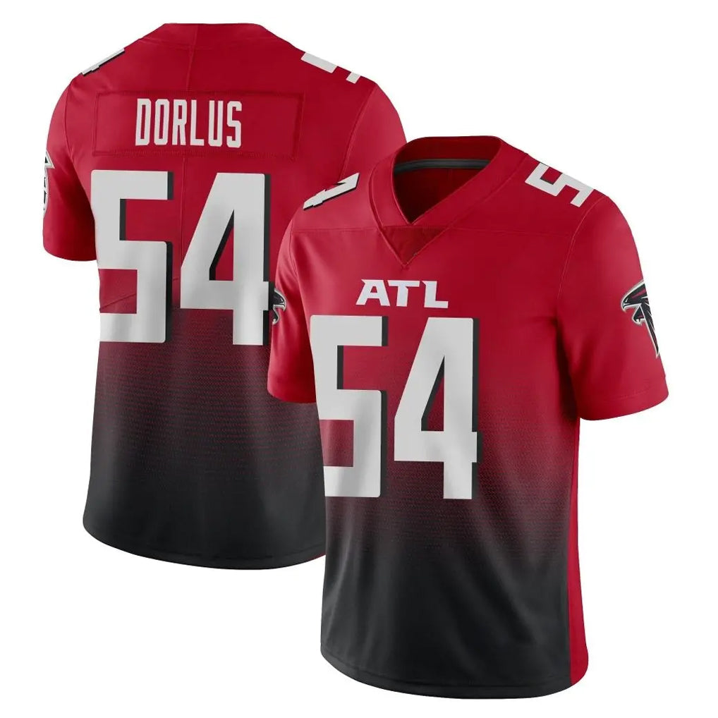 A.Falcons #54 Brandon Dorlus Player Red Vapor Untouchable Limited Home Game CAdoa Stitched Jerseys