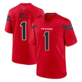 H.Texans #1 Tank Dell Player Red Alternate Home Game CAdoa Stitched Jerseys