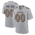 Custom B.Ravens Gray Replica Game Any Name & Numbers CAdoa Stitched Jerseys