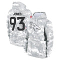 D.Broncos #93 D.J. Jones Player Arctic Camo Salute to Service Hoodies Limited Game CAdoa Stitched Jerseys