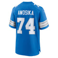 CAdoa D.Lions #74 Kayode Awosika Blue Team Game Jersey
