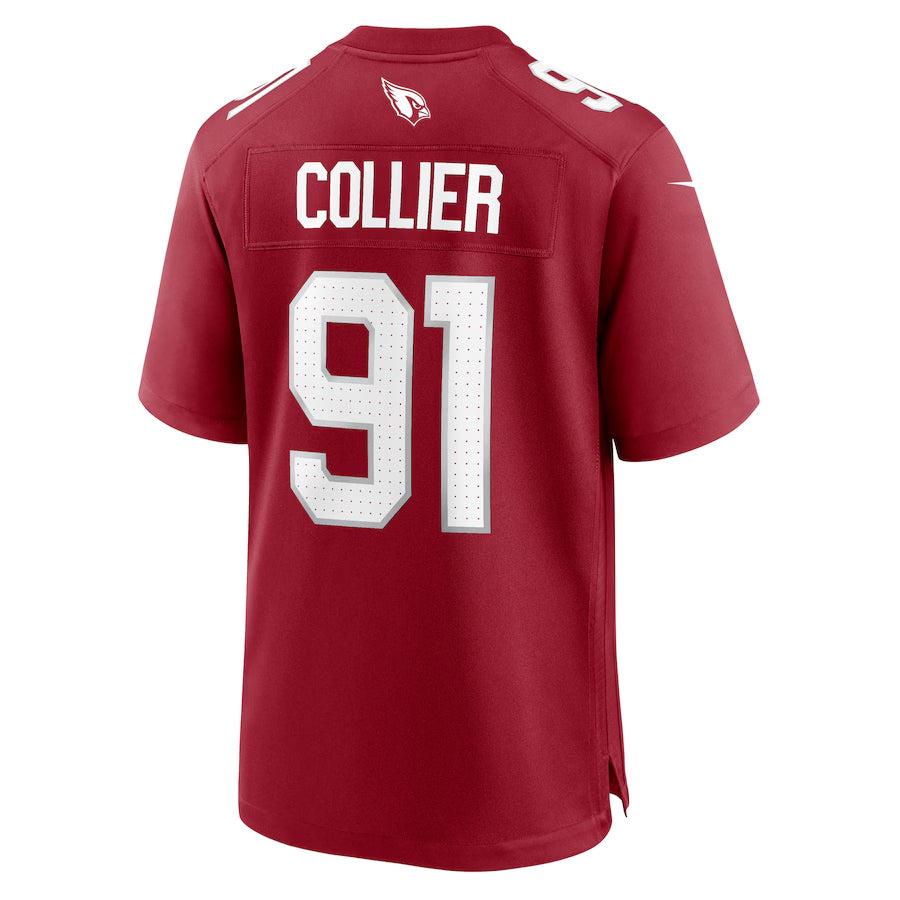 A.Cardinals #91 L.J. Collier Player Cardinal Game Home beagls Stitched Jerseys
