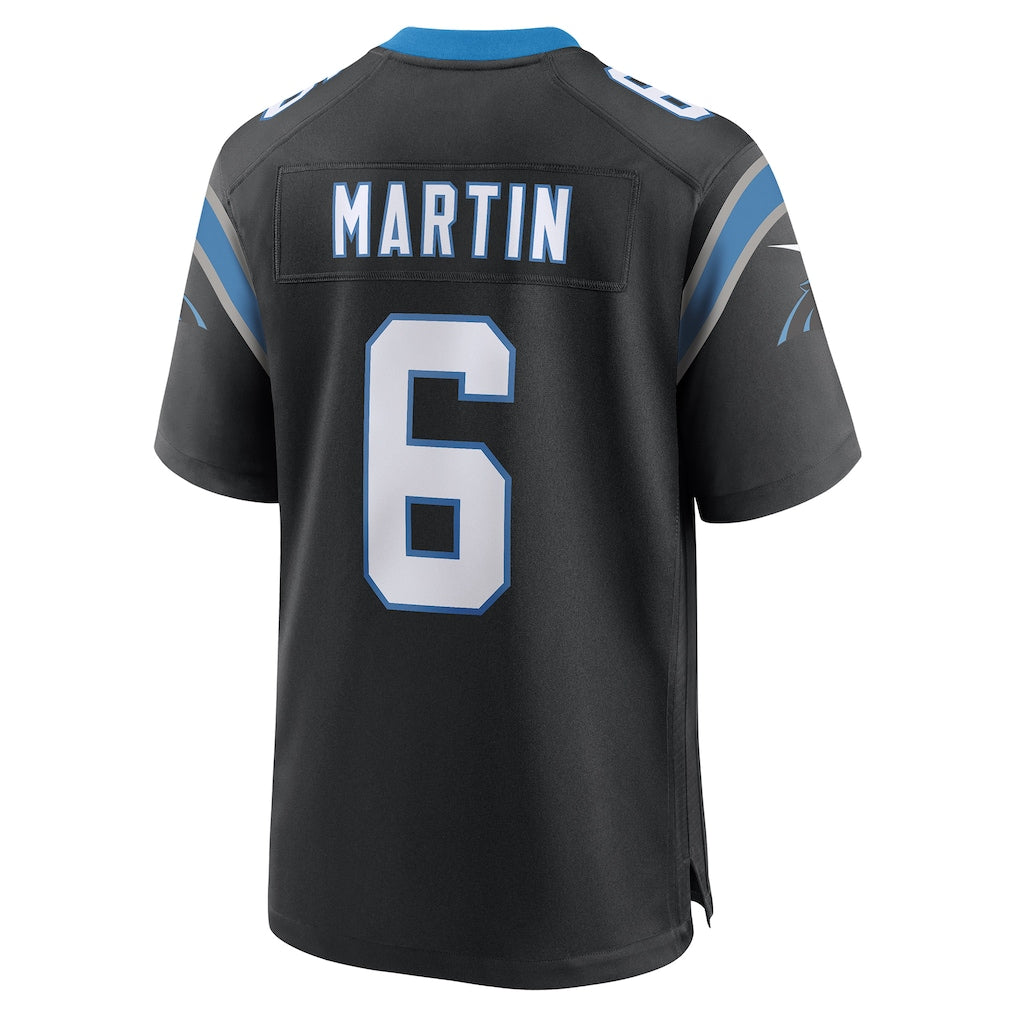 CAdoa C.Panthers #6 Sam Martin Black Team Game Jersey