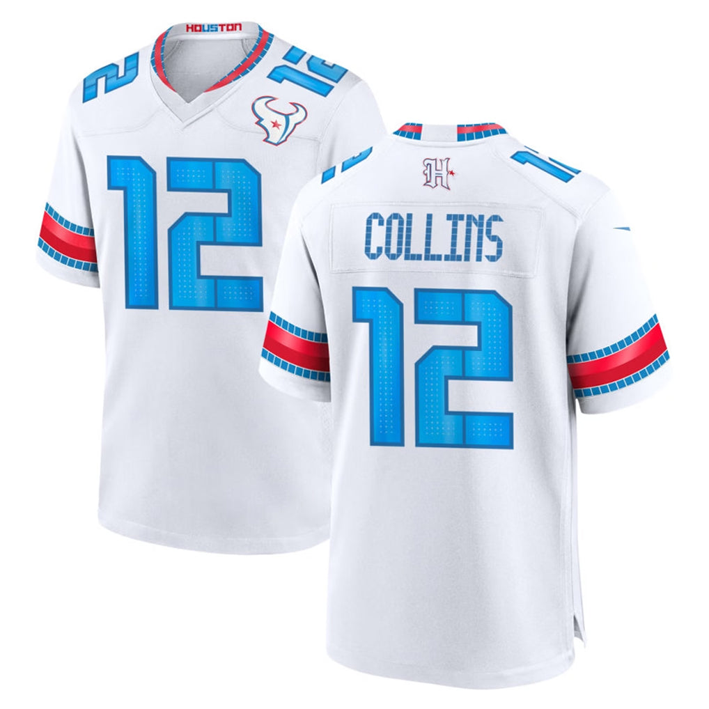 H.Texans #12 Nico Collins Player Whtie 2026 Rivalries Vapor Home Game CAdoa Stitched jerseys