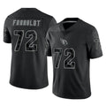 A.Cardinals #72 Hjalte Froholdt Player Black RFLCTV Limited Home Game CAdoa Stitched Jerseys