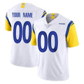 Custom LA.Rams White Limited Vapor Untouchable Home Game Any Name & Numbers CAdoa Stitched Jerseys