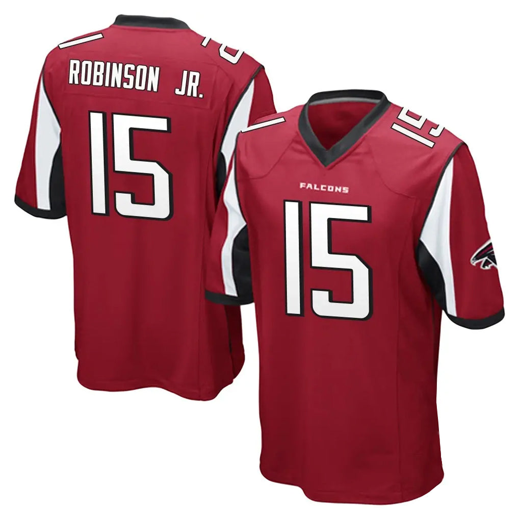 A.Falcons #15 Brian Robinson Player Red Color Vapor Home Game CAdoa Stitched Jerseys