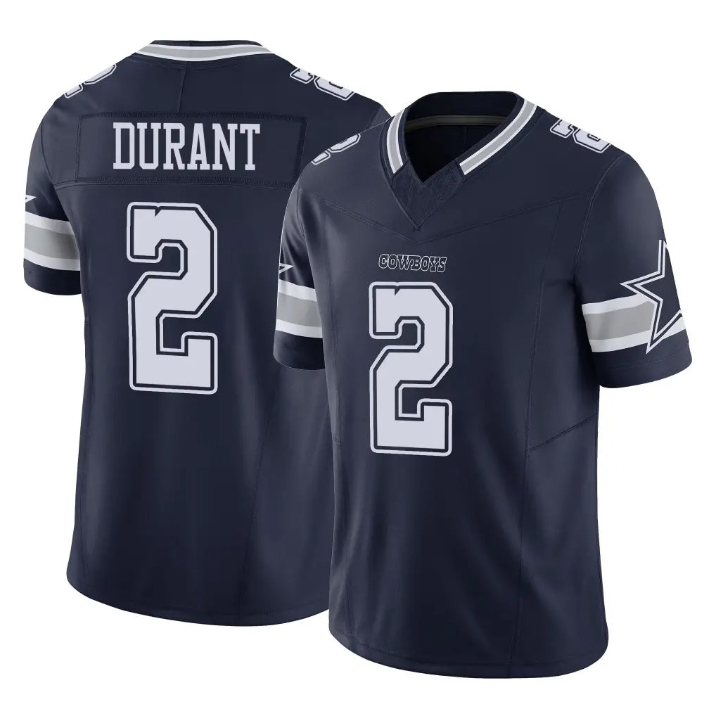 D.Cowboys #2 Cobie Durant Player Navy Limited Vapor F.U.S.E. Home Game CAdoa Stitched Jerseys