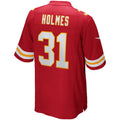 CAdoa KC.Chiefs #31 Priest Holmes Red Game Retired Player Jersey