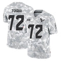 H.Texans #72 Tommy Togiai Player Arctic Camo Salute To Service Limited Game CAdoa Stitched Jerseys