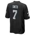 CAdoa LV.Raiders #7 Geno Smith Black Game Player Jersey
